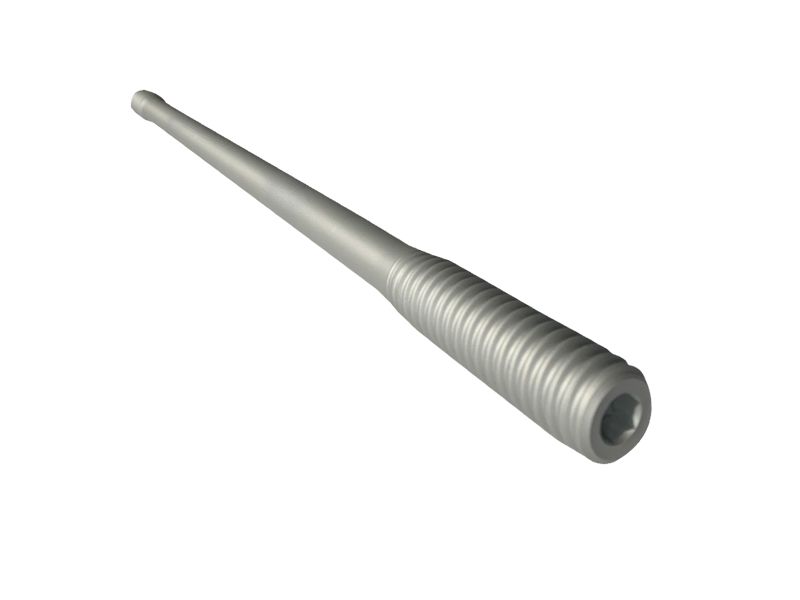 Bolzen mit gebogenem Gewinde